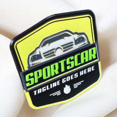 Etichette in TPU a trasferimento di calore personalizzate in fabbrica Patch di logo in TPU 3D in incisione Patch di marca per abbigliamento