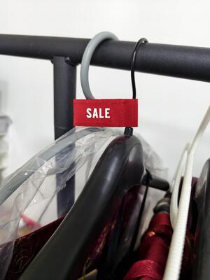 Customized Brand Logo Clothing SALE Label Screen Printing Logo Woven Label for Clothing