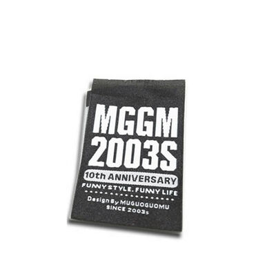 Etichette tessute di lusso personalizzate per magliette con logo per abbigliamento fai-da-te