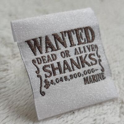 Etichette tessute all'ingrosso per abbigliamento sul collo Produttore Logo personalizzato Etichetta del marchio di abbigliamento per l'uso su vestiti