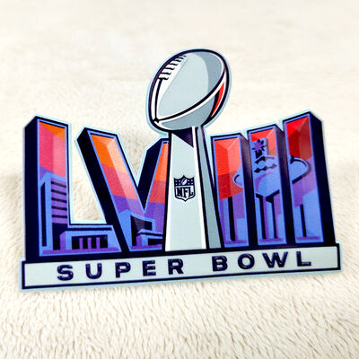 Toppa personalizzata in TPU ad alta frequenza - Emblema sportivo Super Bowl LVIII per abbigliamento