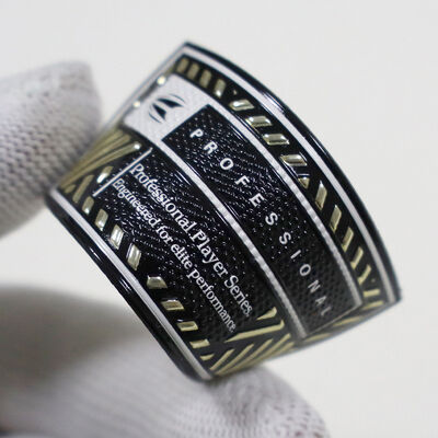 Patch ad alta frequenza TPU personalizzato - Metallic Gold & Black Professional Player Series Badge per abbigliamento sportivo