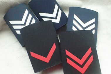 Uniforme su ordinazione di stampa dello schermo delle spalline militari, spallina blu del bordo di spalla