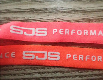 Banda elastica dell'abbigliamento su ordinazione professionale di colore fluorescente con il logo speciale