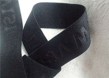 Logo su misura impresso ad alta frequenza della banda elastica del jacquard per l'indumento