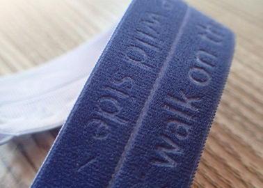 Logo su misura impresso ad alta frequenza della banda elastica del jacquard per l'indumento