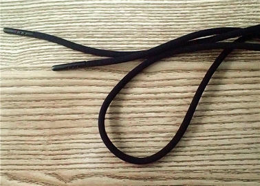 cavo non elastico nero di 125cm con il logo scolpito ad entrambe l'estremità della testa nera dell'hardware della pittura