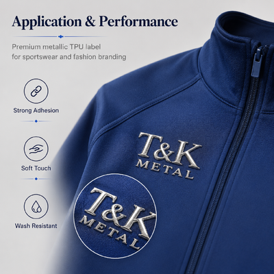 Badge TPU ad alta frequenza 3D Trasferimento termico TPU morbido Loghi personalizzati durevoli e disponibili in più colori per abbigliamento