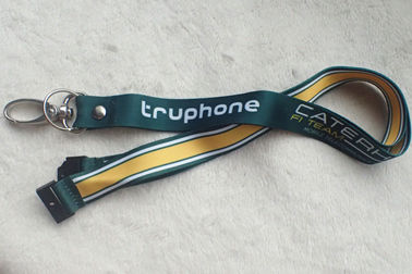 Raso di stampa promozionale materiale Lanyard With Custom Logo del nastro molle