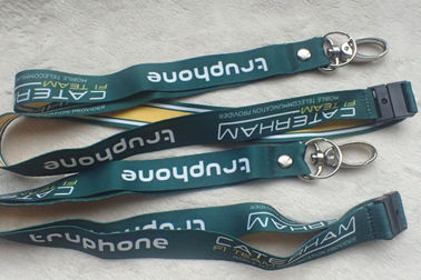 Raso di stampa promozionale materiale Lanyard With Custom Logo del nastro molle