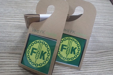 Recyled personale ha stampato gli accessori di carta dell'etichetta/abito di caduta
