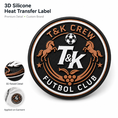 Etichette e distintivi di trasferimento termico in silicone 3D personalizzati con logo in incisione sollevato per abbigliamento sportivo abbigliamento di strada giacche cappelli borse OEM ODM