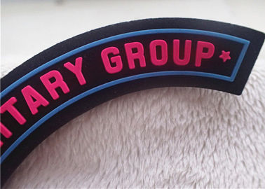 Le scarpe o le toppe di gomma di logo delle borse, 3D hanno impresso le toppe del silicone del distintivo