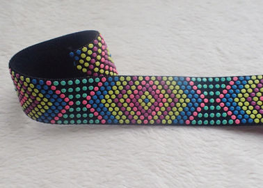 Il silicone su misura punteggia lo SGS stampato variopinto BV della banda elastica OEKO del jacquard