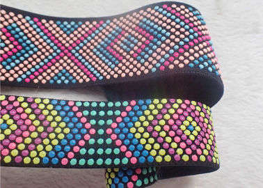 Il silicone su misura punteggia lo SGS stampato variopinto BV della banda elastica OEKO del jacquard