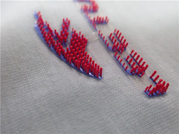 L'abbigliamento del trasferimento di calore di logo del silicone 3D dei punti della spazzola identifica l'elastico alto-