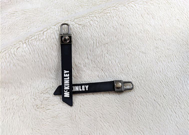 Nichel - logo del silicone impresso estrattore di gomma accessorio libero della chiusura lampo della borsa