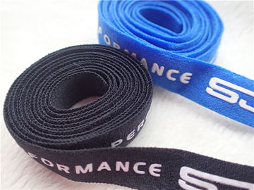 Banda elastica del panno del poliestere professionale con il logo del silicone di stampa