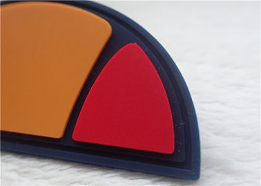 Toppe di gomma di logo del semicerchio multiplo di colore per la decorazione della borsa