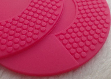 Le toppe molli rosse del PVC di Rosa per il lavaggio del fronte strumentano/delicatamente la toppa del silicone