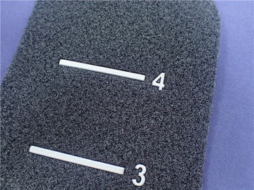 Toppa grigia su ordinazione del gancio del Velcro nero amichevole eco- e dell'abbigliamento di logo del ciclo TPU