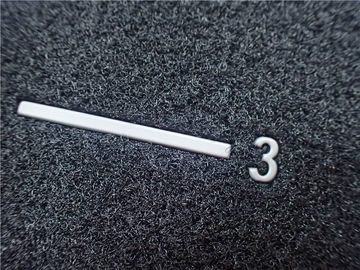Toppa grigia su ordinazione del gancio del Velcro nero amichevole eco- e dell'abbigliamento di logo del ciclo TPU