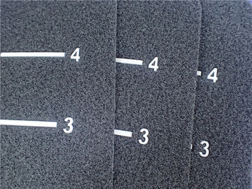 Toppa grigia su ordinazione del gancio del Velcro nero amichevole eco- e dell'abbigliamento di logo del ciclo TPU