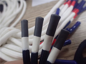 Rivestimento grigio e bianco della corda non elastica rotonda del poliestere per i vestiti