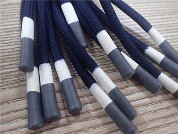 Rivestimento grigio e bianco della corda non elastica rotonda del poliestere per i vestiti