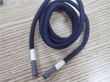 Rivestimento grigio e bianco della corda non elastica rotonda del poliestere per i vestiti