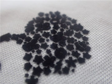 Logo d'affollamento monocromatico del trasferimento di calore della breve peluche per colore blu luminoso dell'abbigliamento