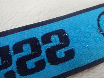 Banda elastica torta del jacquard di 4CM/nastro elastico silicone del rivestimento
