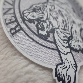 L'abbigliamento su ordinazione di OEKO rattoppa l'affollamento di Tatami del trasferimento di calore del silicio di logo della tigre di forma irregolare