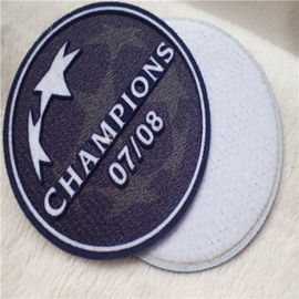 L'abbigliamento su ordinazione di forma del cerchio rattoppa il trasferimento di calore molle Tatami che si affolla con il logo del campione