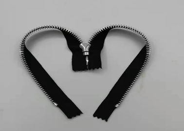 Forma rotonda del metallo della chiusura lampo di alluminio dei denti per la borsa e Garmant