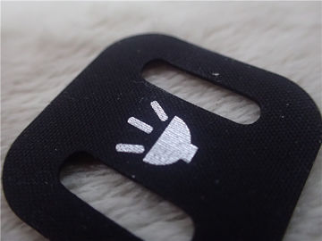 L'abbigliamento su ordinazione dello SGS rattoppa il logo d'argento riflettente stampato sul materiale di Hypalon per gli abiti sportivi