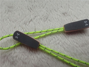 Estrattore di gomma di cattura della chiusura lampo dell'occhio verde fluorescente della corda per gli abiti sportivi all'aperto