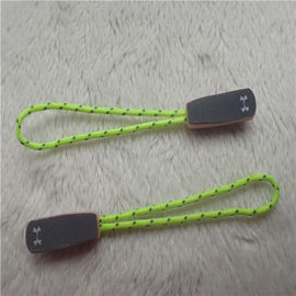 Estrattore di gomma di cattura della chiusura lampo dell'occhio verde fluorescente della corda per gli abiti sportivi all'aperto