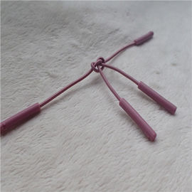 La chiusura lampo colorata corda elastica tira due punti quadrati impressi Nunchakus sottili medi spessi