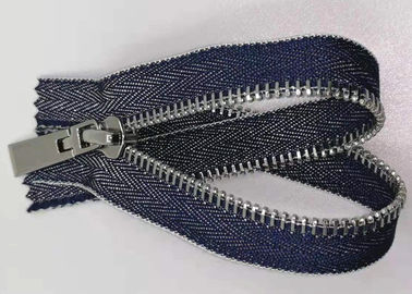 I denti durevoli del metallo di stile di Y Zipper con le chiusure lampo pure del panno/metallo di cotone per i jeans