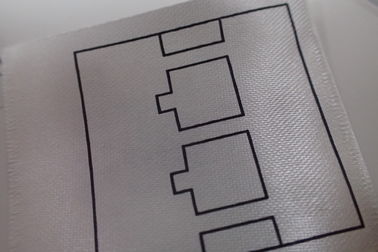 Etichette dell'abbigliamento tessute cura lavabile del nastro di stampa dello schermo per la camicia di polo, cappotto, pantaloni