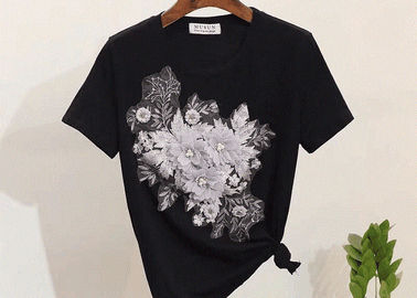 i fiori 3D ricamati cucono/ferro sulla toppa per l'accessorio di Diy di applique dell'abbigliamento