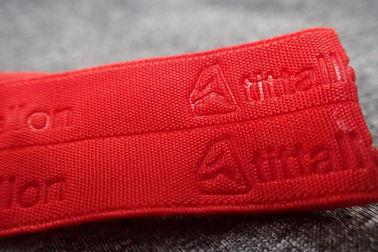 Banda tessuta abiti sportivi impressa rosso