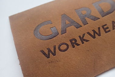 Logo Logo Embossed Leather Patches di Custom del produttore per la borsa, per il cappello/l'abbigliamento