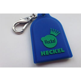 La medaglietta per cani Keychain del silicone ha personalizzato il logo inciso regali promozionali non tossico