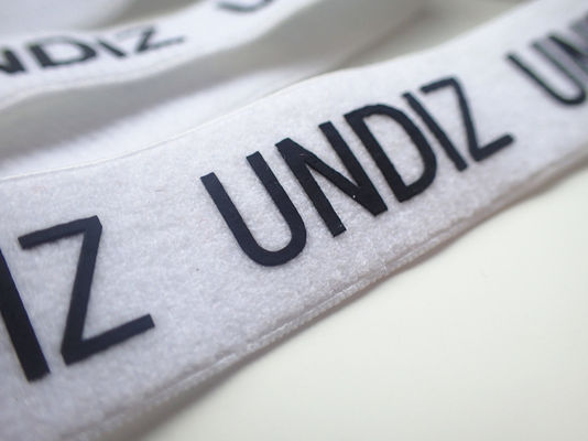 Il silicone stampato Logo On Elastic Webbing Tape ha personalizzato la progettazione