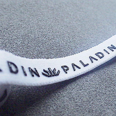 silicone elastico molle Logo For Garment della corda del cavo del poliestere di larghezza di 1cm