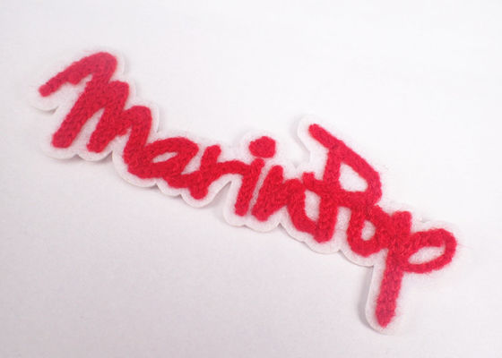 Ferro su ordinazione del fumetto della ciniglia del ricamo dell'asciugamano su Logo Patches
