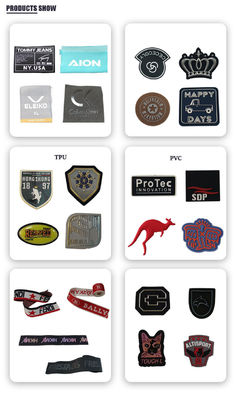 3D etichetta stampata su ordinazione personale del distintivo di logo TPU per abbigliamento
