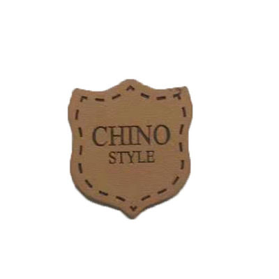 Toppe di cuoio genuine di Clothing Logo Badges Heat Press Emboss del cowboy per i jeans
